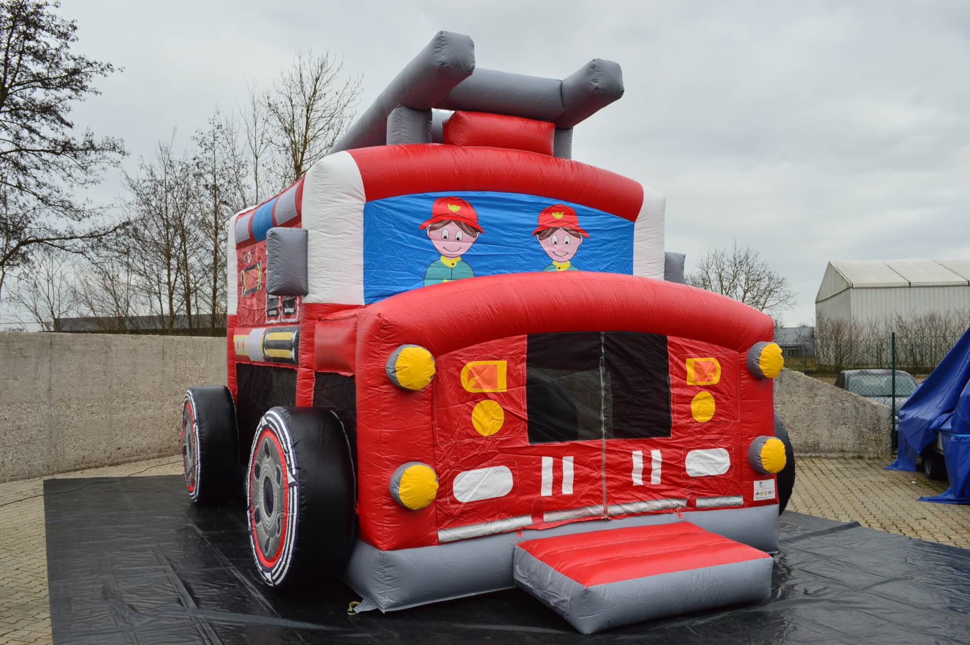 6 Meter Hüpfburg Feuerwehr – Bild 2