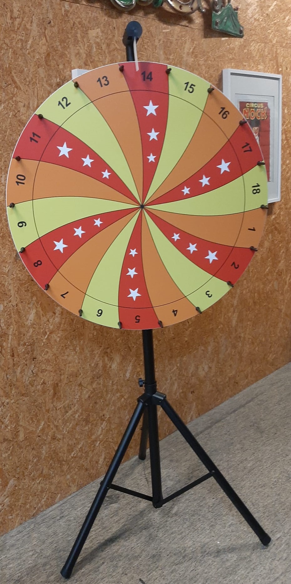 Glücksrad Spirale Stern orange-rot 90 cm – Bild 2