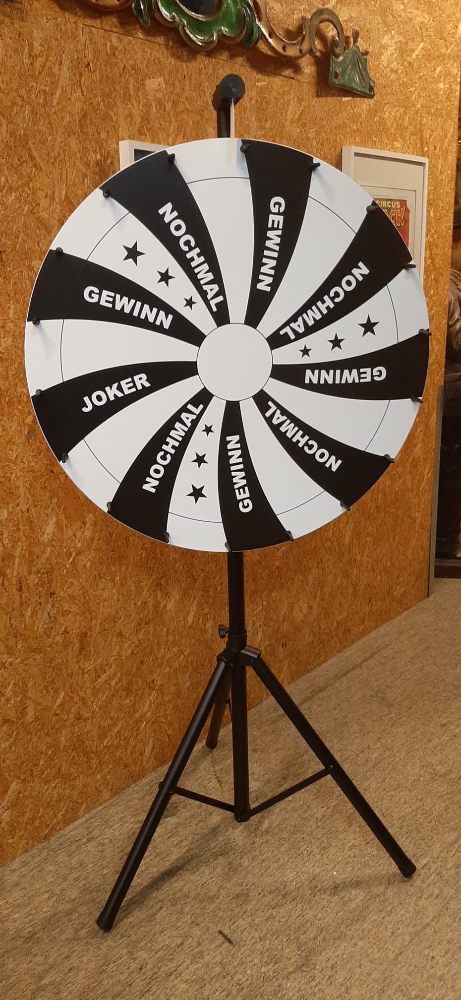 Glücksrad Spirale schwarz 90 cm – Bild 2