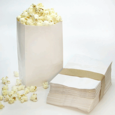 Popcorntüten weiss 2 lagig 100 Stück