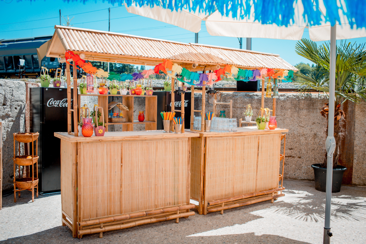 Dekoration Hawaii Bambus Bar – Bild 2