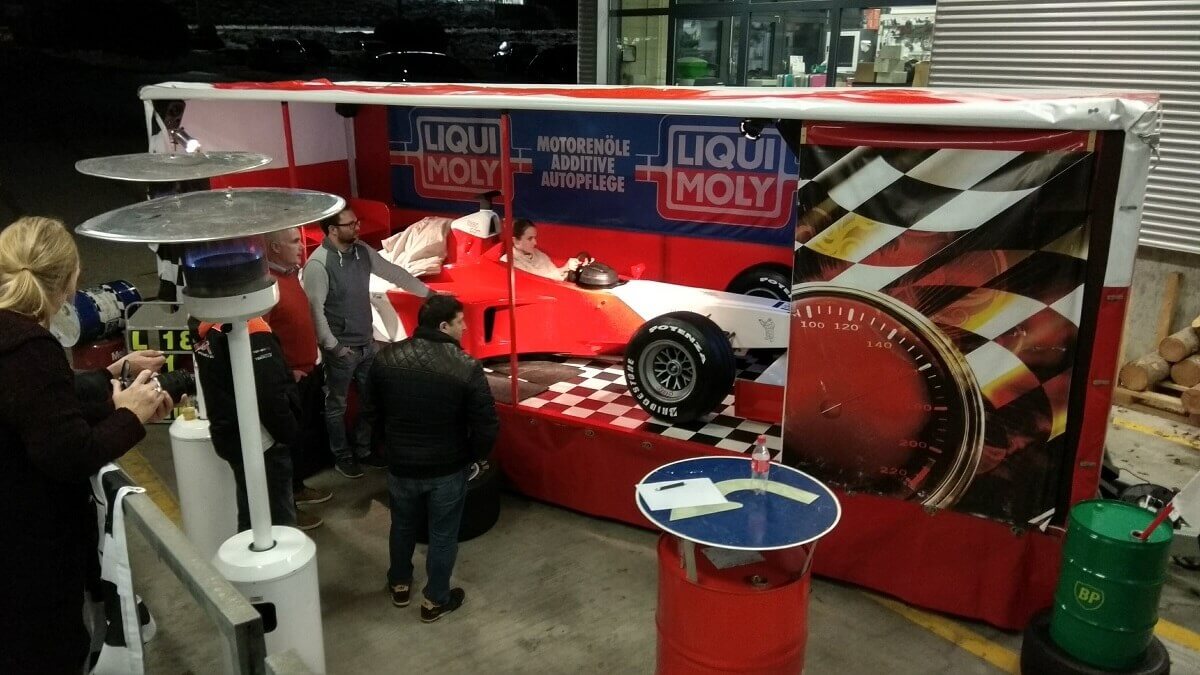 Formel 1-Rennsimulator für Events