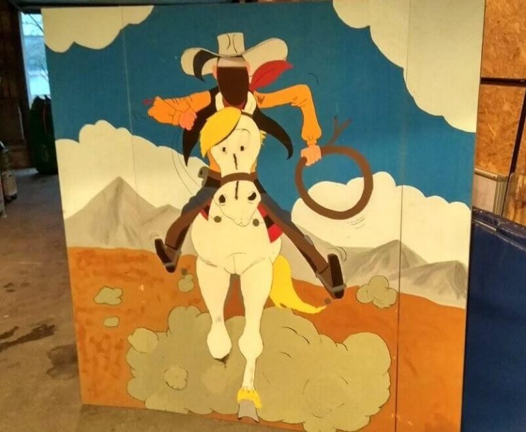 Fotowand Lucky Luke mieten – Arena der Wunder AG