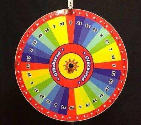 Glücksrad Deluxe 100cm mit Zahlen