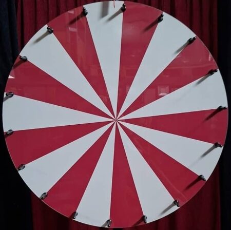 Glücksrad wiederbeschreibbar rot