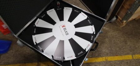 Branding-Glücksrad mit hochwertigem Transportkoffer