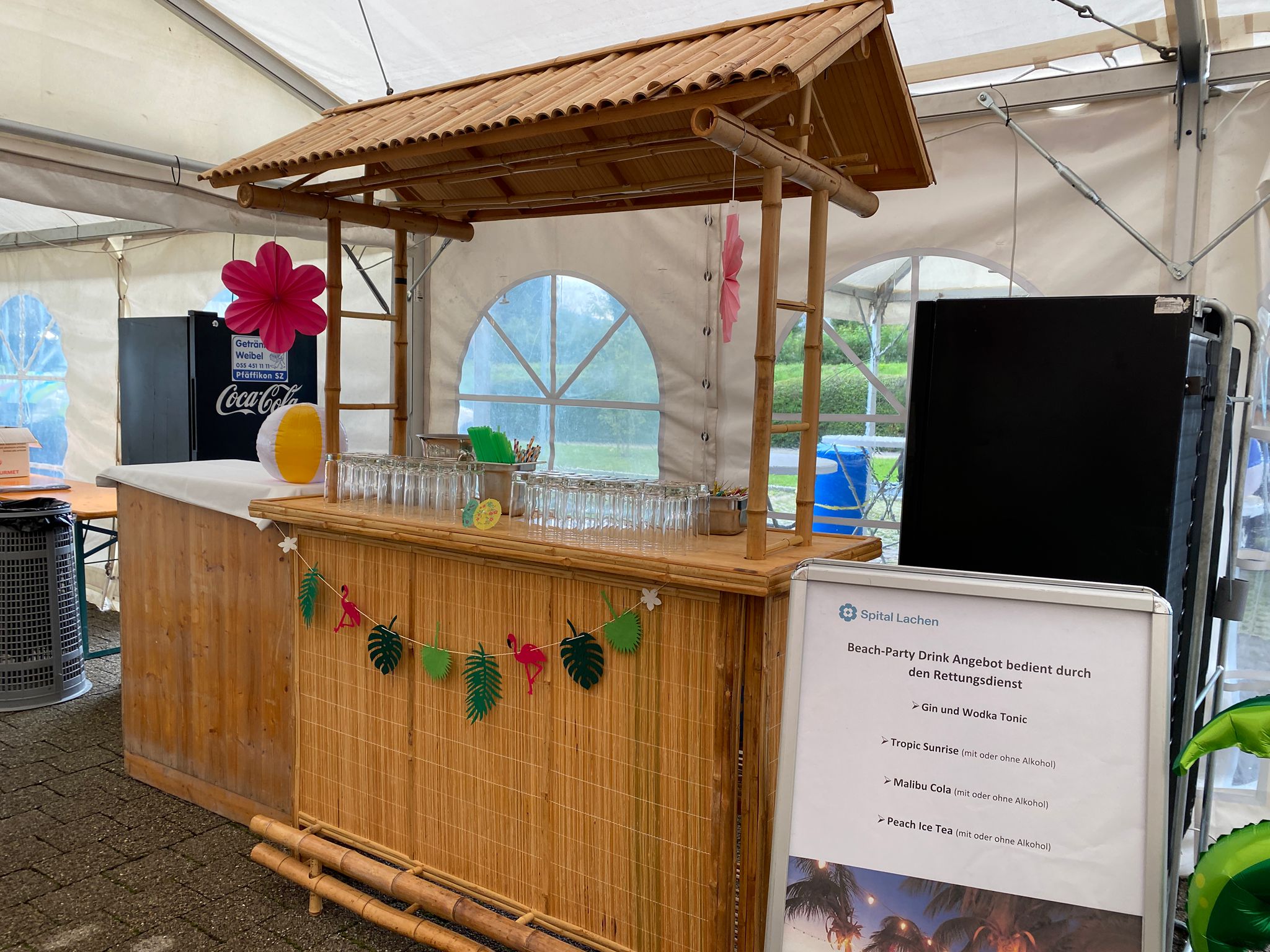 Dekoration Hawaii Bambus Bar – Bild 3