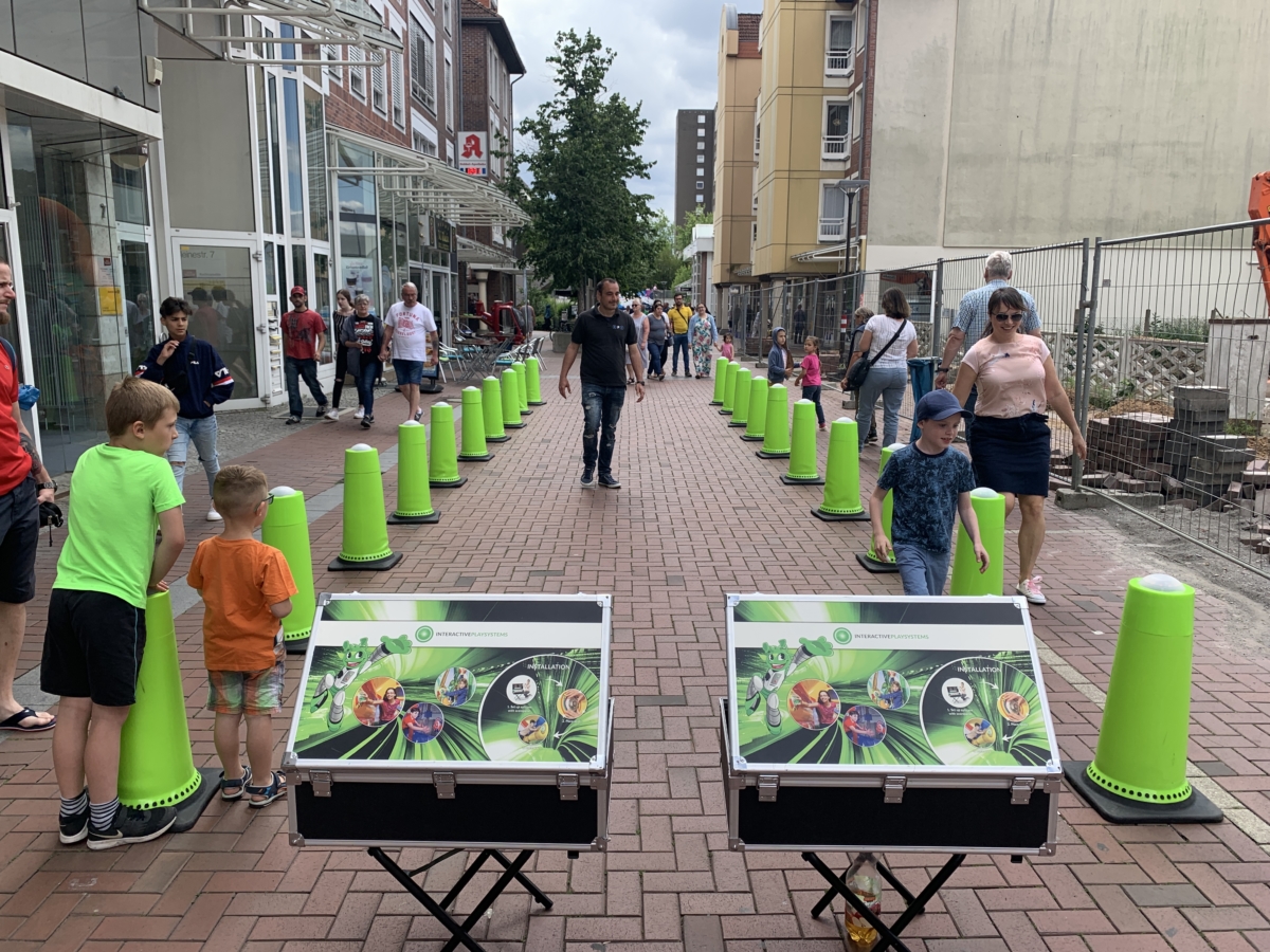 Interaktives Pylonenrennen