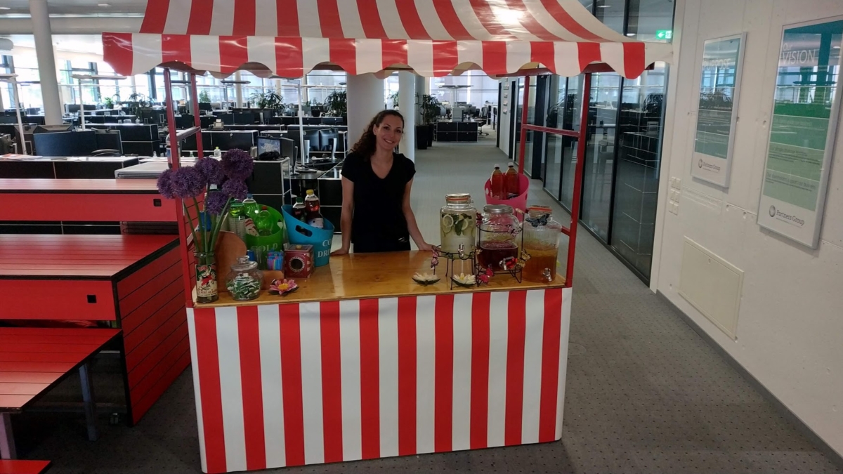 Marktstand rot weiss – Bild 4