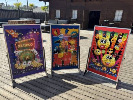 3er set plinko gewinnspiel in verschiedenen themen