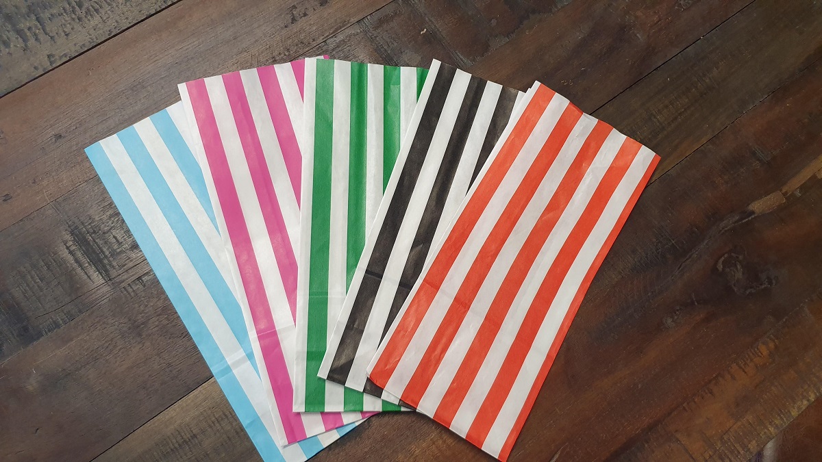 Popcorntüten gestreift 100 Stück