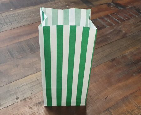 Popcorntüten grün - weiss 100 Stück