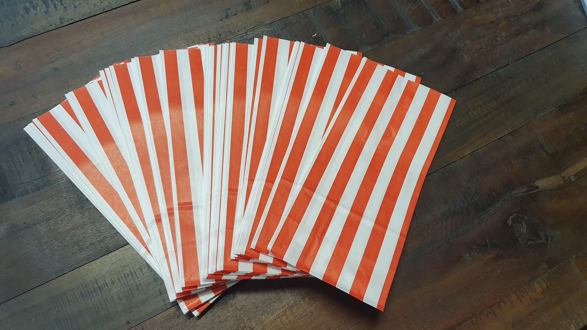 Popcorntüten gestreift 100 Stück – Bild 3