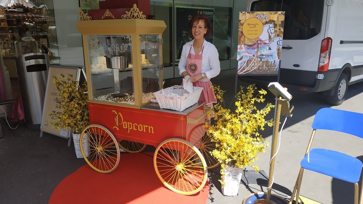 Nostalgie Popcornmaschine mieten