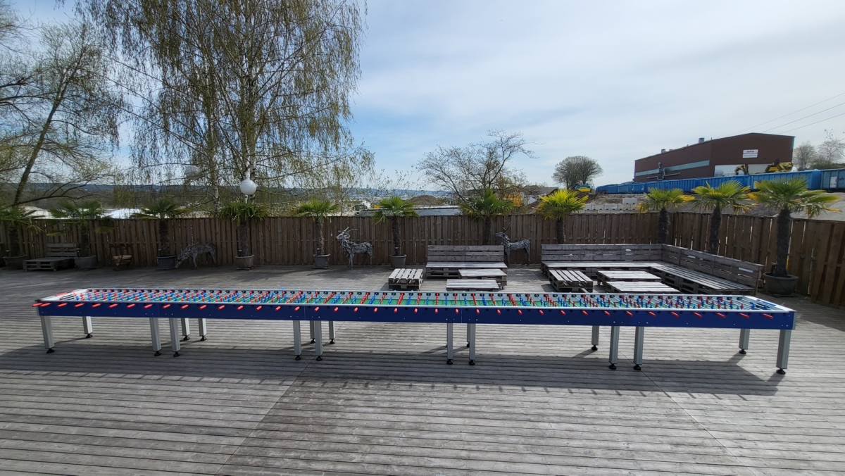 Tischfussball für 38 Personen