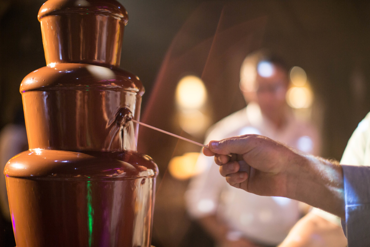 Schokoladenbrunnen mit LED