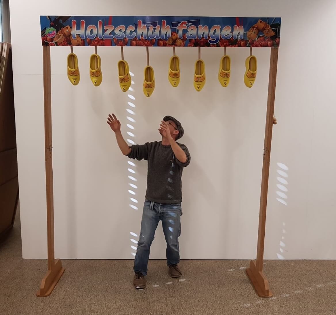 Stockfangspiel Holz – Bild 4