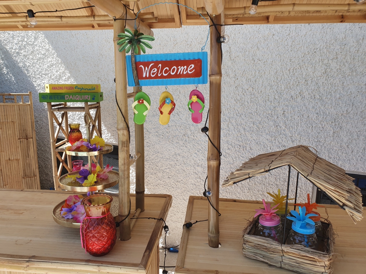 Dekoration Hawaii Bambus Bar – Bild 5